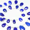 Natural Royal Blue Lapis Lazuli Faceted Pear Drop Beads Strand 23 Beads @ 12 Inches & Sizes from 8mm to 11mm approx. 